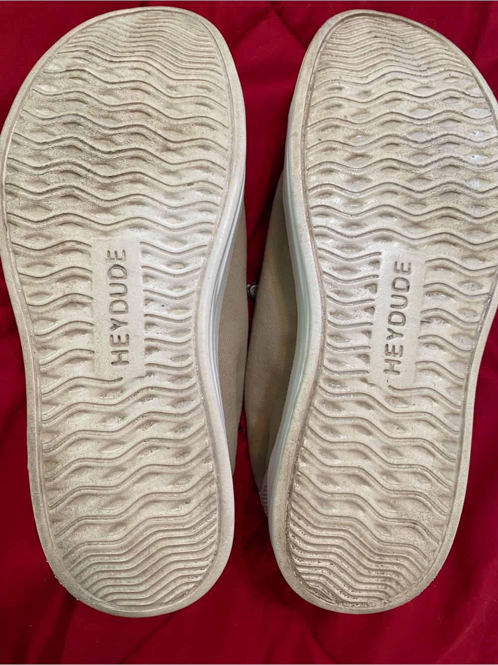 Hey Dude Women’s Karina joy Canvas Sneakers sand beige leopard Laces size 7 EUC - Picture 10 of 10
